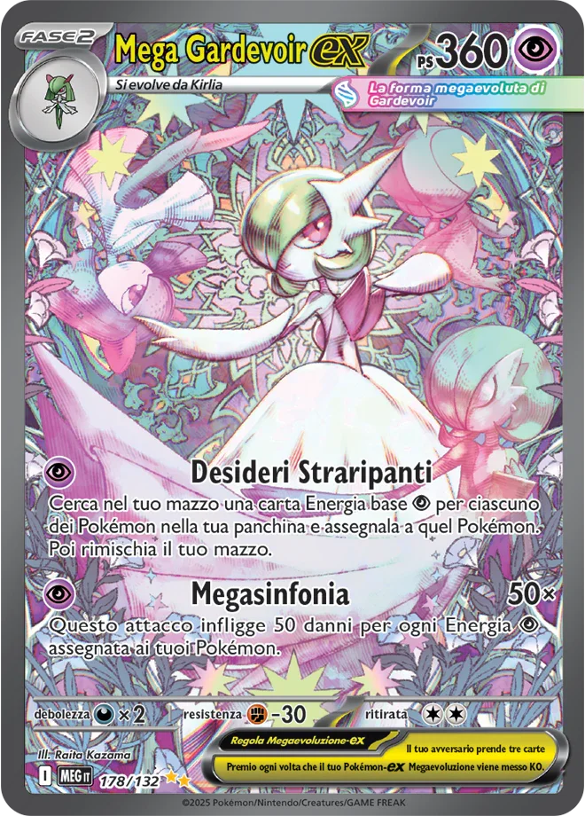 Mega Gardevoir ex Mega Evoluzione carta Pokémon italiana SIR