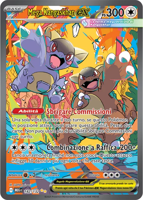 Mega Kangaskhan ex Mega Evoluzione carta Pokémon italiana SIR