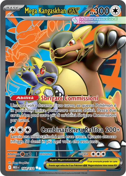 Mega Kangaskhan ex Mega Evoluzione carta Pokémon italiana UR
