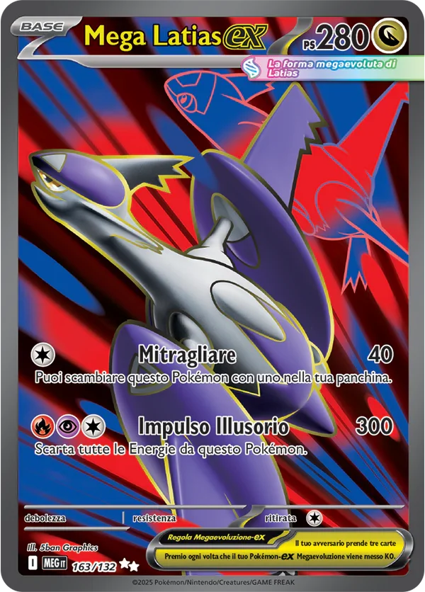 Mega Latias ex Mega Evoluzione carta Pokémon italiana UR