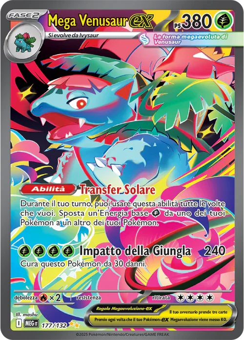Mega Venusaur ex Mega Evoluzione carta Pokémon italiana SIR