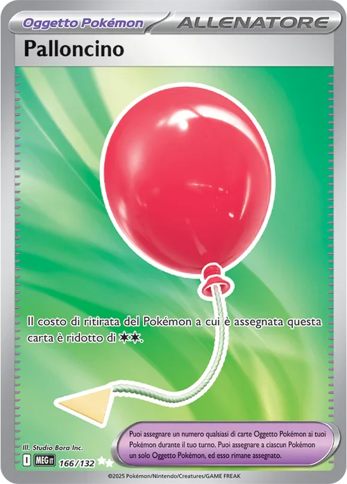 Palloncino Mega Evoluzione carta Pokémon italiana UR