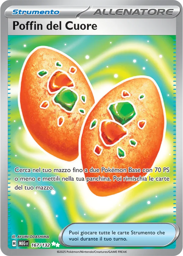 Poffin del Cuore Mega Evoluzione carta Pokémon italiana UR