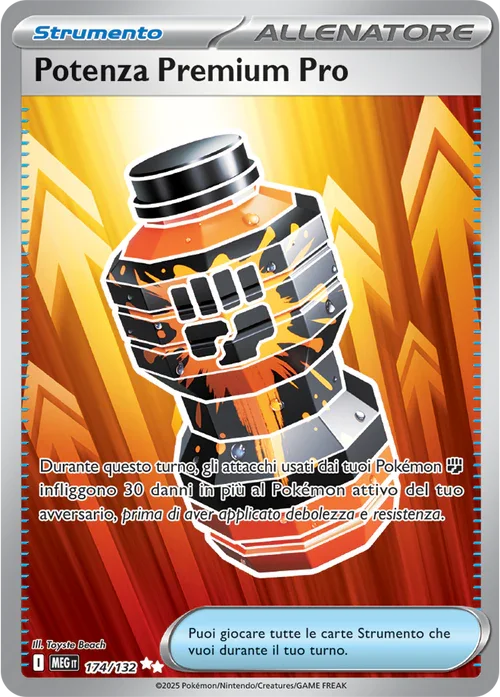 Potenza Premium Pro Mega Evoluzione carta Pokémon italiana UR