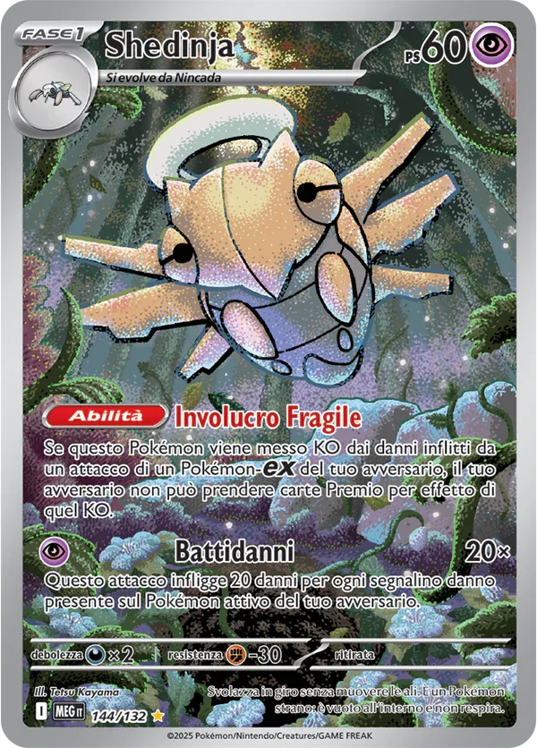 Shedinja Mega Evoluzione carta Pokémon italiana IR