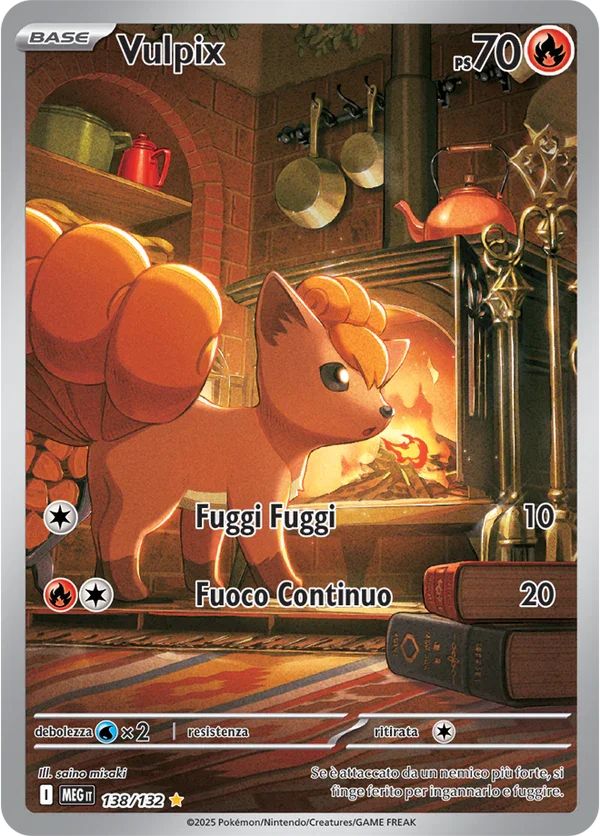Vulpix Mega Evoluzione carta Pokémon italiana IR