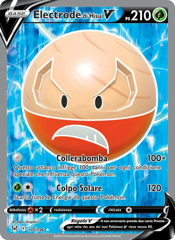 Electrode di Hisui V Origine Perduta carta Pokémon italiana UR