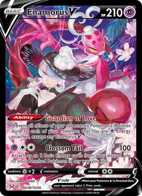 Enamorus V Origine Perduta carta Pokémon italiana TG