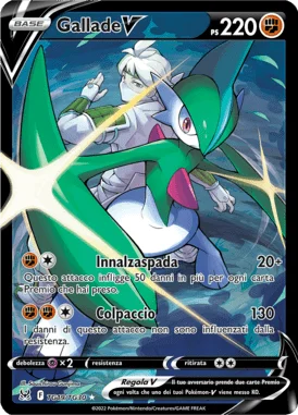 Gallade V Origine Perduta carta Pokémon italiana TG