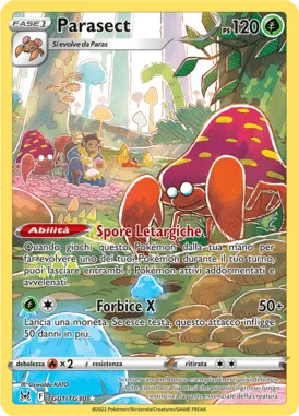 Parasect Origine Perduta carta Pokémon italiana TG