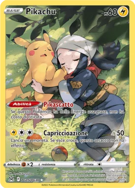 Pikachu Origine Perduta carta Pokémon italiana
