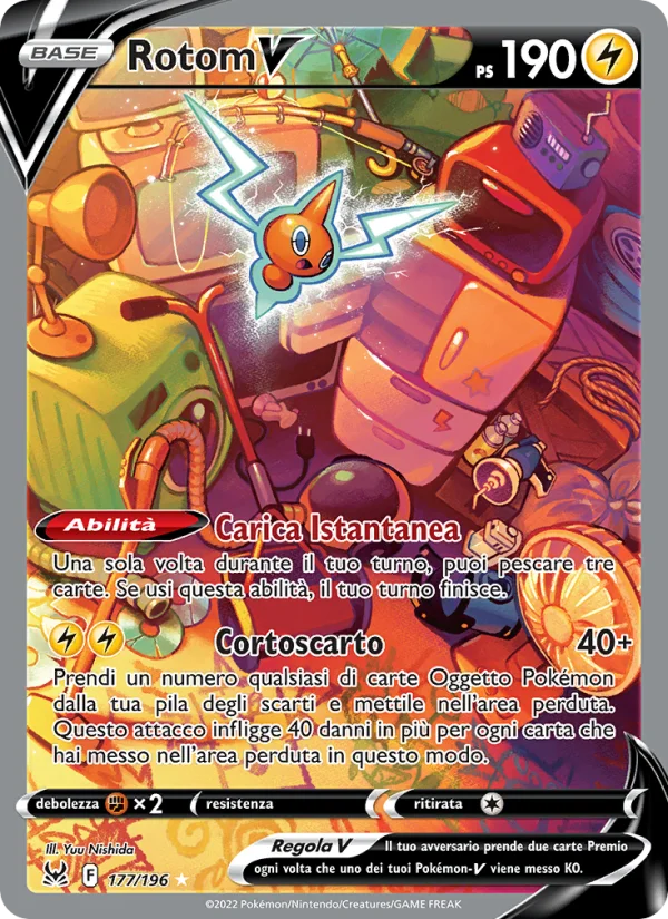Rotom V Origine Perduta carta Pokémon italiana UR