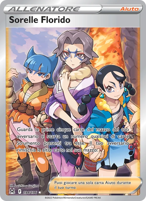 Sorelle Florido Origine Perduta carta Pokémon italiana UR