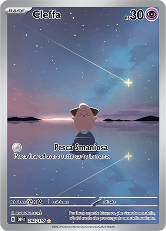 Cleffa Ossidiana Infuocata carta Pokémon italiana IR