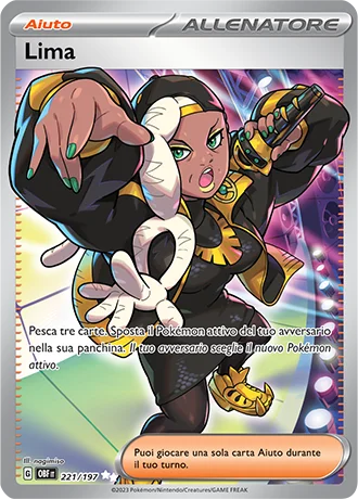 Lima Ossidiana Infuocata carta Pokémon italiana UR