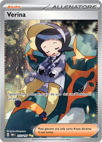 Verina Ossidiana Infuocata carta Pokémon italiana SIR