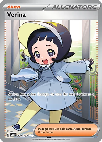 Verina Ossidiana Infuocata carta Pokémon italiana UR