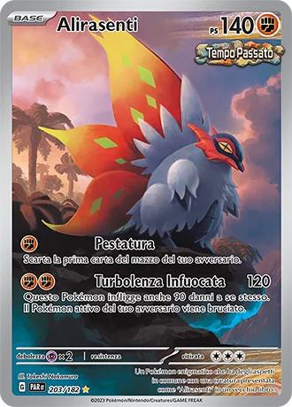 Alirasenti Paradosso Temporale carta Pokémon italiana IR