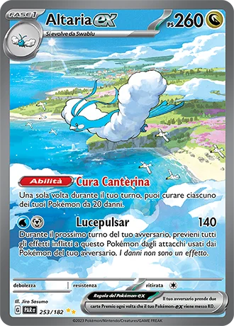Altaria ex Paradosso Temporale carta Pokémon italiana SIR