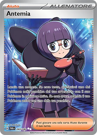 Antemia Paradosso Temporale carta Pokémon italiana UR