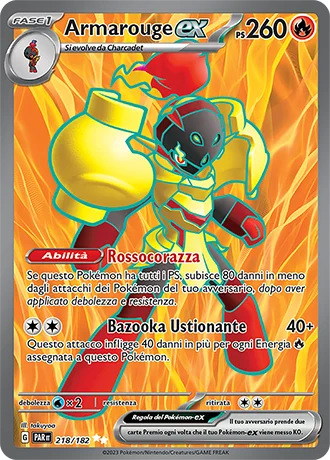 Armarouge ex Paradosso Temporale carta Pokémon italiana UR