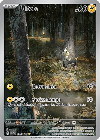Blitzle Paradosso Temporale carta Pokémon italiana IR
