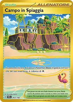 Campo in Spiaggia Paradosso Temporale carta Pokémon italiana HR