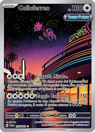 Colloferreo Paradosso Temporale carta Pokémon italiana IR