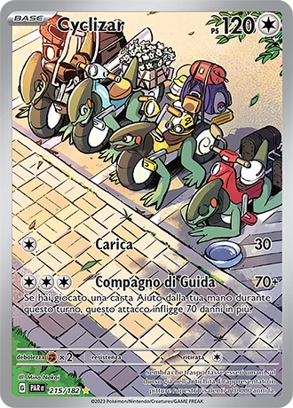 Cyclizar Paradosso Temporale carta Pokémon italiana IR