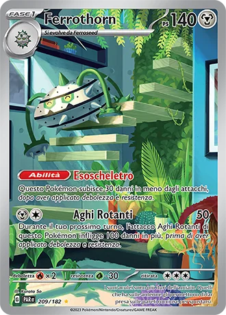 Ferrothorn Paradosso Temporale carta Pokémon italiana IR