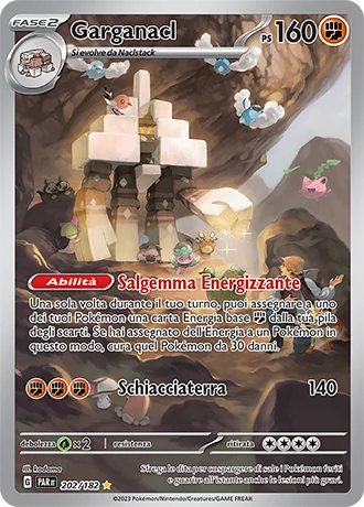 Garganacl Paradosso Temporale carta Pokémon italiana IR