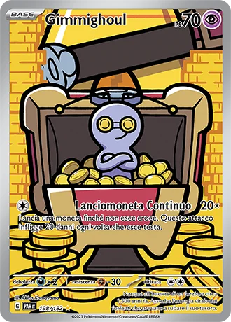 Gimmighoul Paradosso Temporale carta Pokémon italiana IR