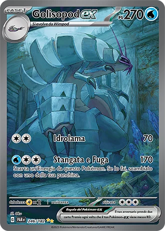 Golisopod ex Paradosso Temporale carta Pokémon italiana SIR