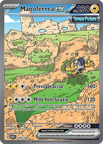Manoferrea ex Paradosso Temporale carta Pokémon italiana SIR