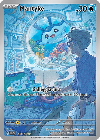 Mantyke Paradosso Temporale carta Pokémon italiana IR