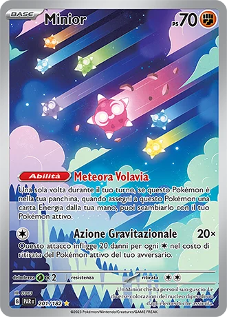 Minior Paradosso Temporale carta Pokémon italiana IR