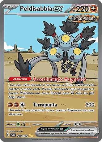 Peldisabbia ex Paradosso Temporale carta Pokémon italiana SIR