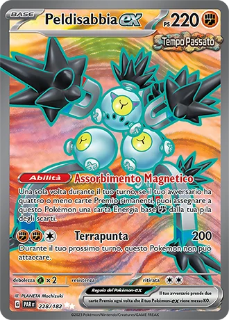 Peldisabbia ex Paradosso Temporale carta Pokémon italiana UR
