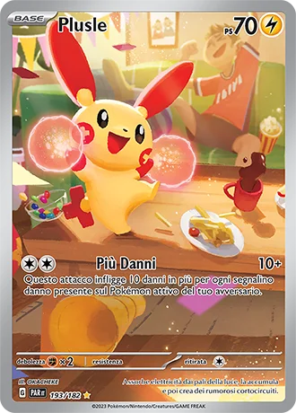 Plusle Paradosso Temporale carta Pokémon italiana IR