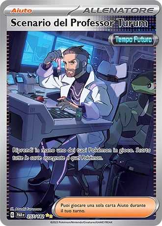 Scenario del Professor Turum Paradosso Temporale carta Pokémon italiana SIR