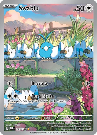Swablu Paradosso Temporale carta Pokémon italiana IR