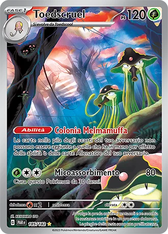 Toedscruel Paradosso Temporale carta Pokémon italiana IR