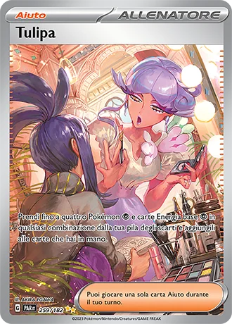 Tulipa Paradosso Temporale carta Pokémon italiana SIR