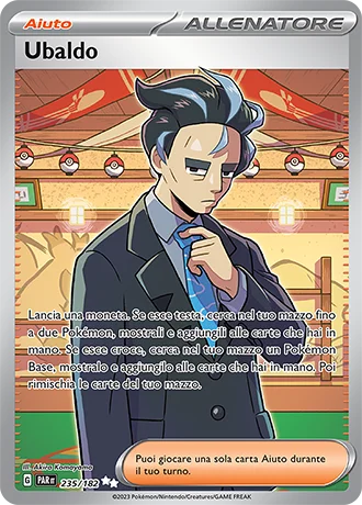 Ubaldo Paradosso Temporale carta Pokémon italiana UR