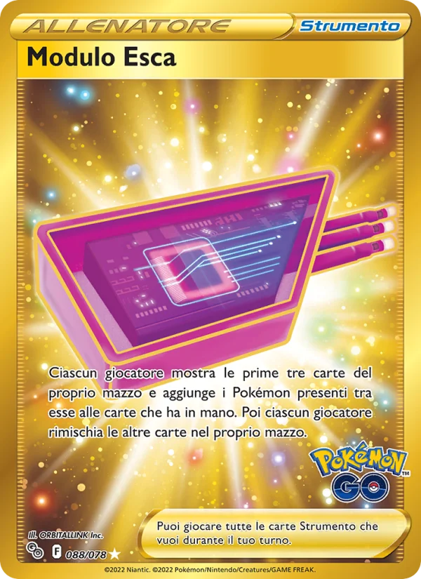 Modulo Esca Pokémon GO carta Pokémon italiana HR