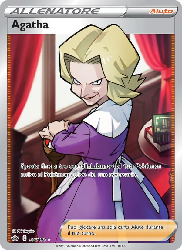 Agatha Regno Glaciale carta Pokémon italiana UR