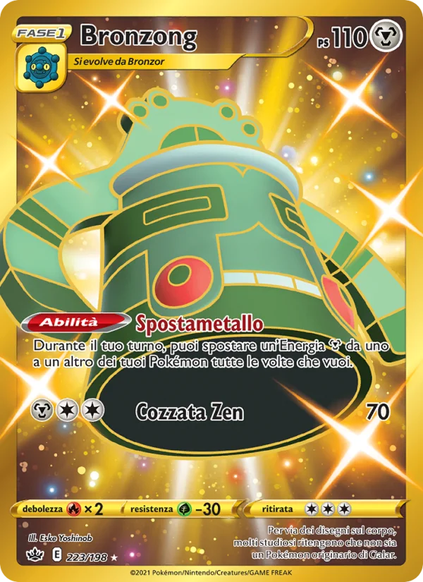 Bronzong Regno Glaciale carta Pokémon italiana HR