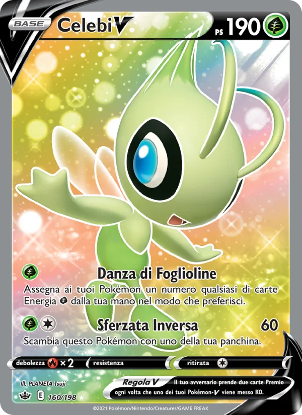 Celebi V Regno Glaciale carta Pokémon italiana UR
