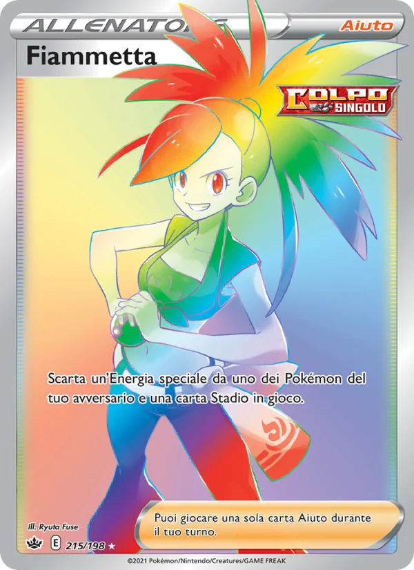 Fiammetta Regno Glaciale carta Pokémon italiana RR