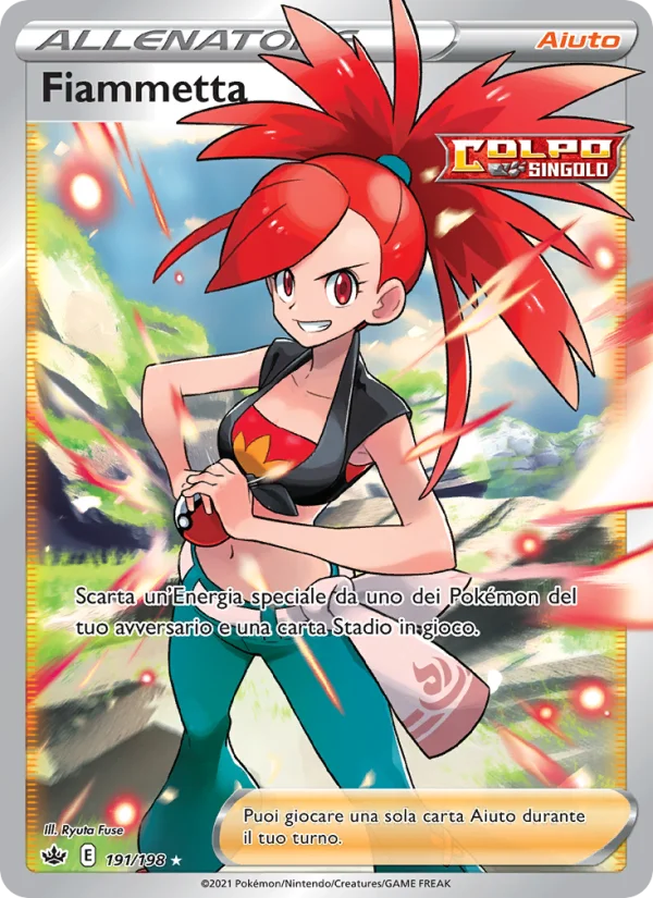 Fiammetta Regno Glaciale carta Pokémon italiana UR